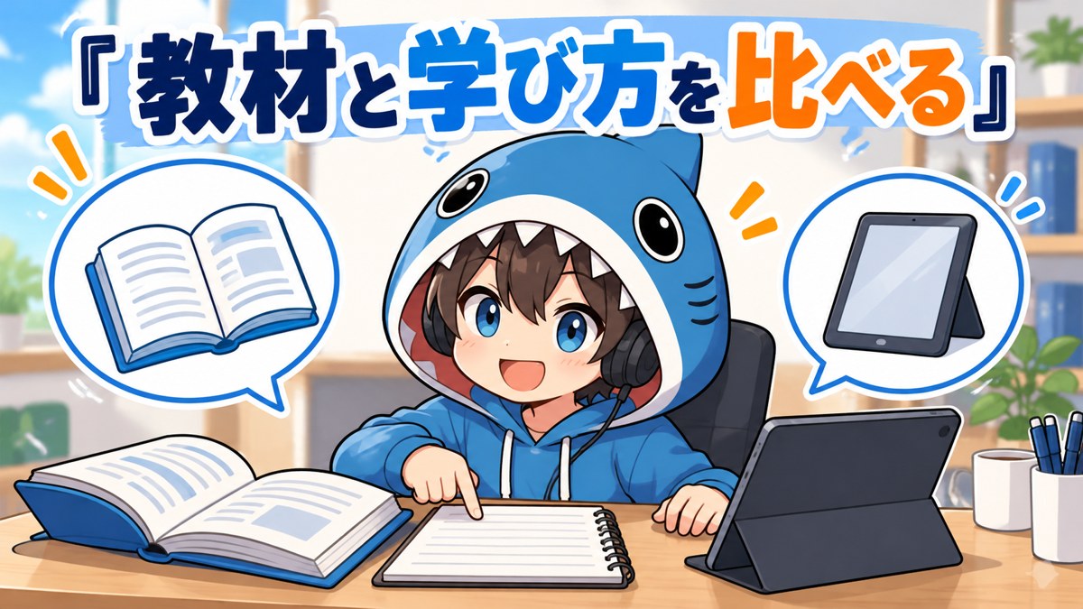 教材と学び方を比べるさめじん