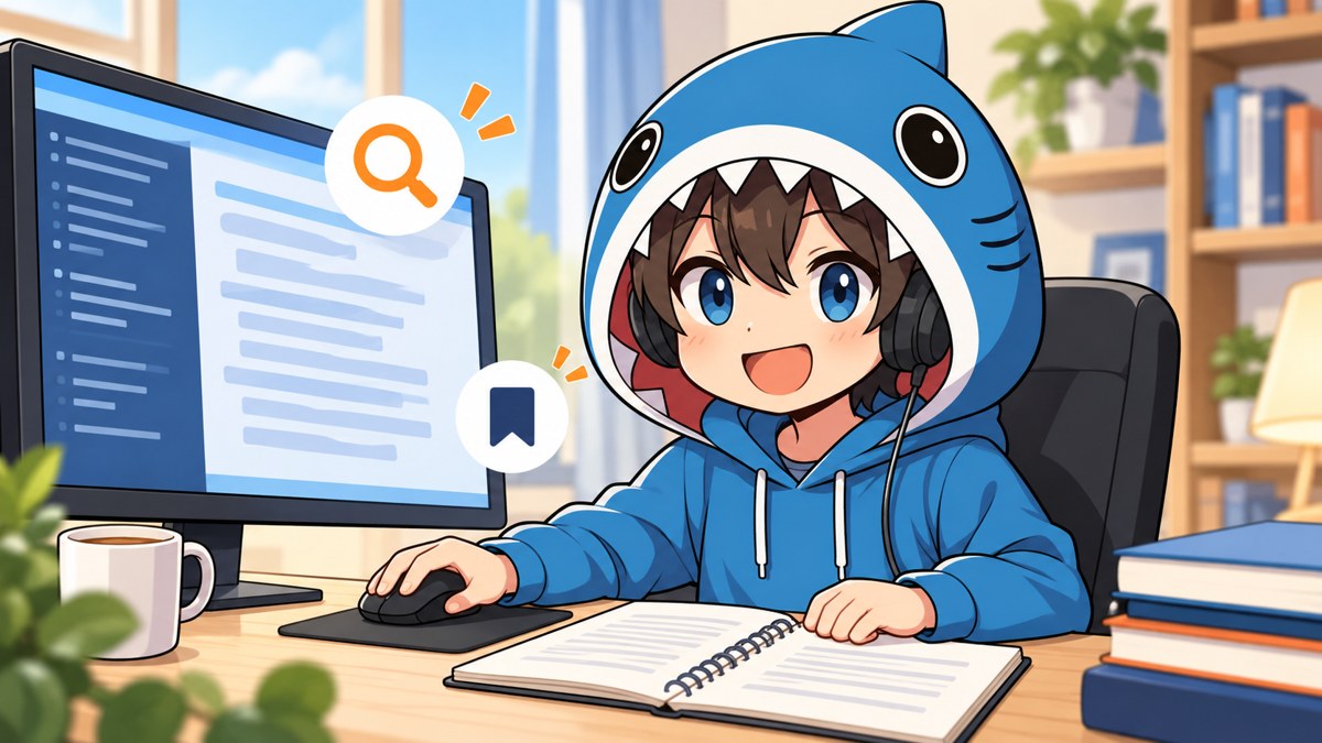 画面を丁寧に読み直す練習をするさめじん
