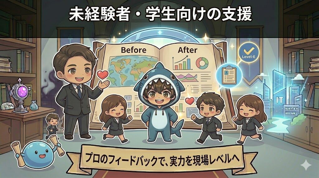 未経験者・学生向けの支援