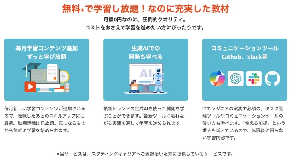 スタディングテック特徴