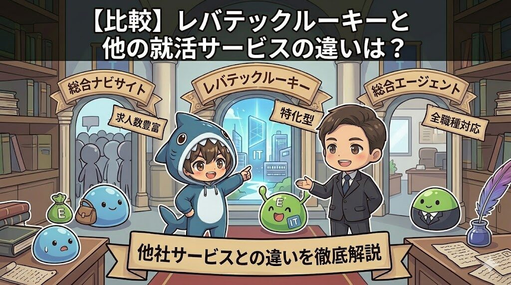 【比較】レバテックルーキーと他の就活サービスの違いは？