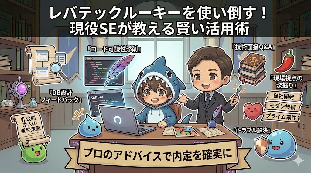 レバテックルーキーを使い倒す！現役SEが教える賢い活用術