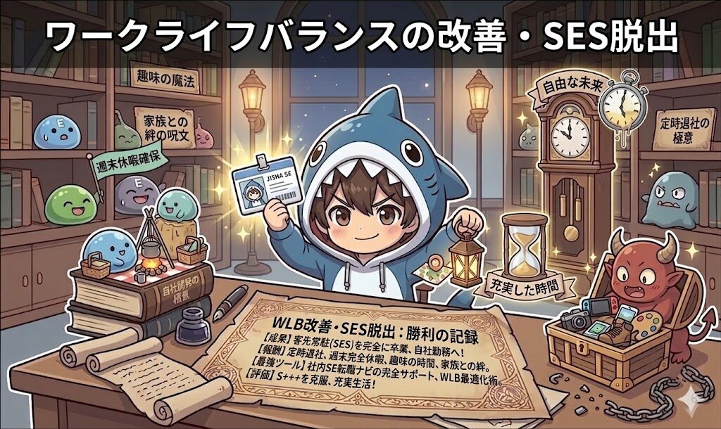 ワークライフバランスの改善・SES脱出