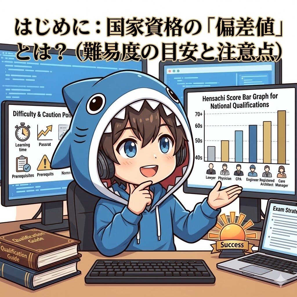 はじめに：国家資格の「偏差値」とは？（難易度の目安と注意点）