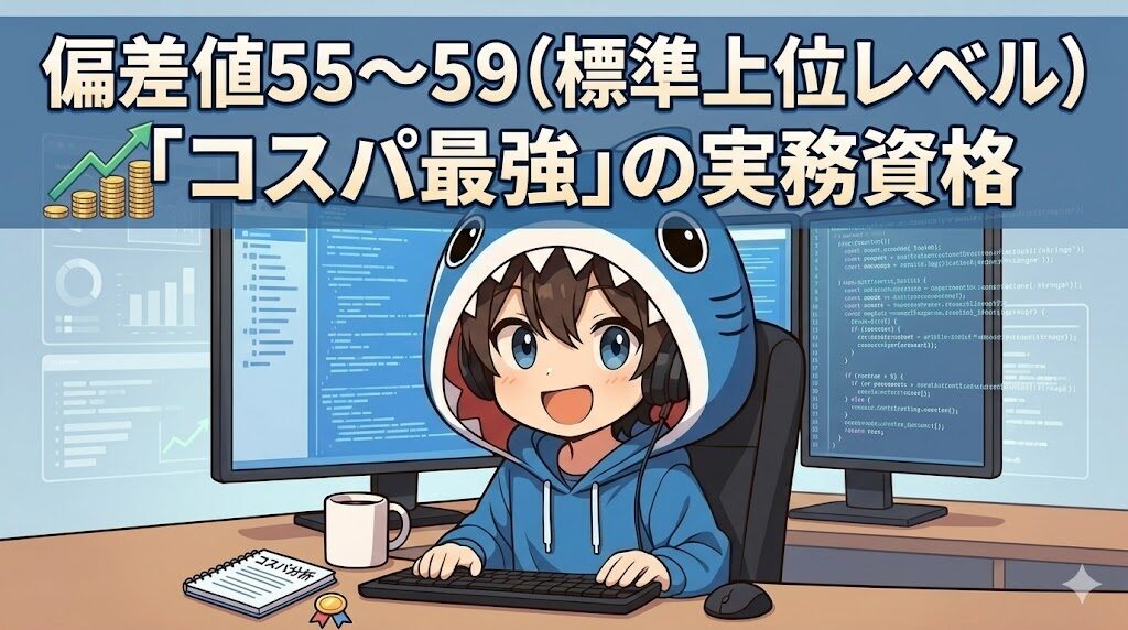 偏差値55〜59（標準上位レベル）：「コスパ最強」の実務資格