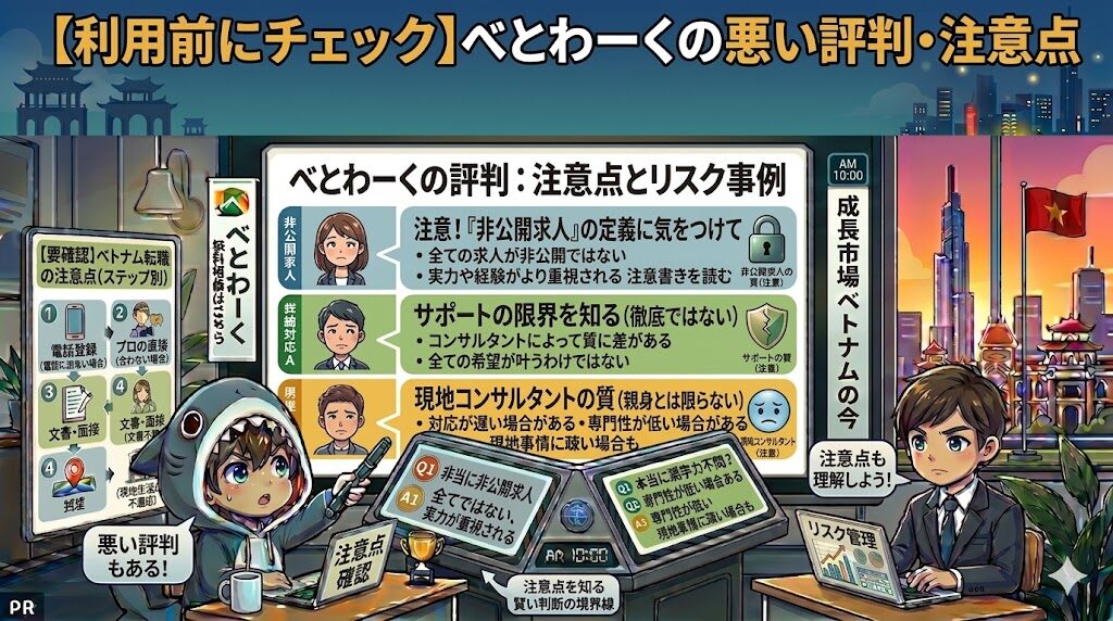 【利用前にチェック】べとわーくの悪い評判・注意点