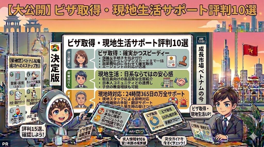 ビザ取得・現地生活サポートに関する評判（10選）