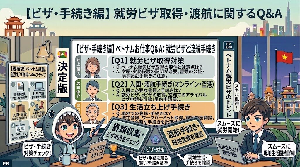 【ビザ・手続き編】就労ビザ取得・渡航に関するQ&A