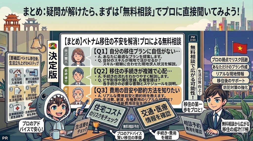 まとめ：疑問が解けたら、まずは「無料相談」でプロに直接聞いてみよう！