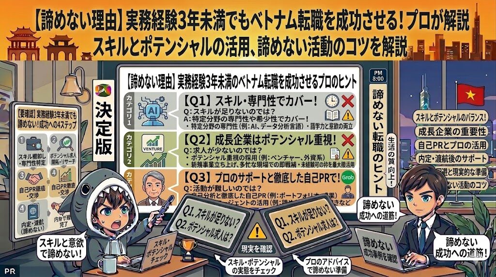 実務経験3年未満でもベトナム転職を諦めてはいけない理由