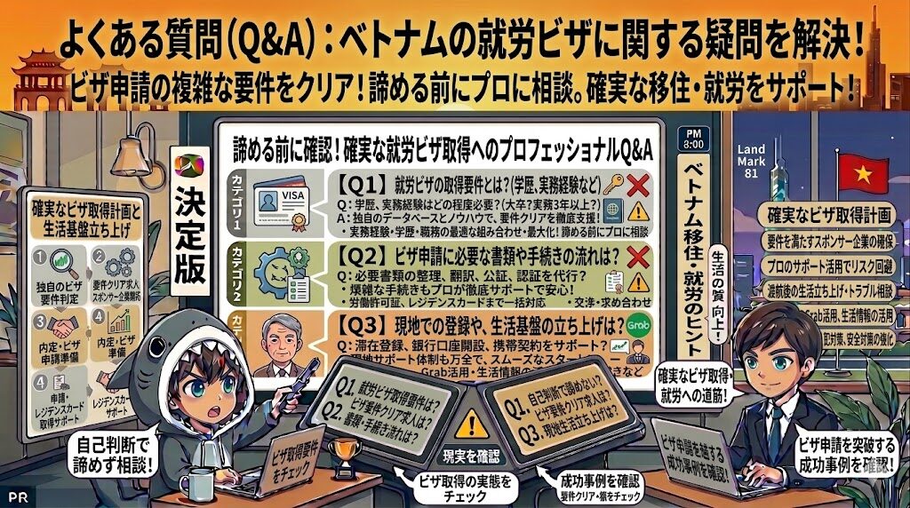 よくある質問（Q&A）：ベトナムの就労ビザに関する疑問を解決！