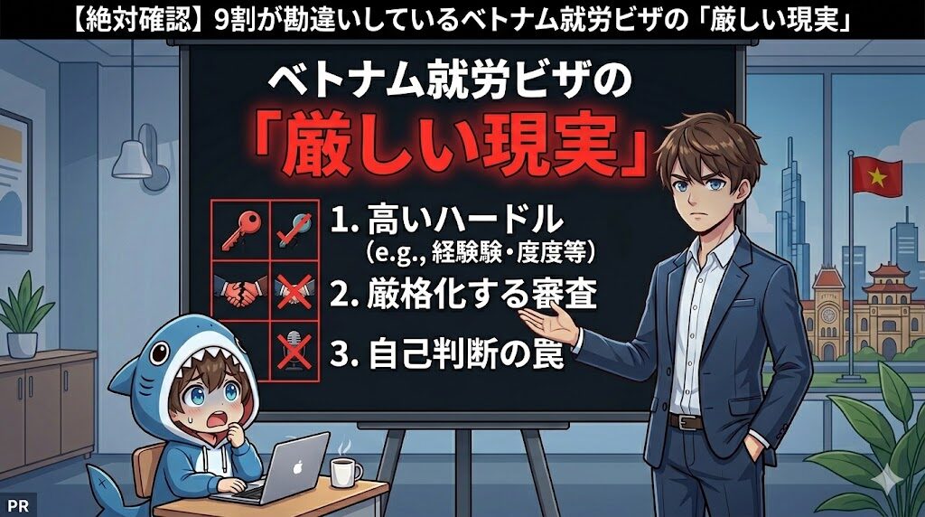 【絶対確認】9割が勘違いしているベトナム就労ビザの「厳しい現実」