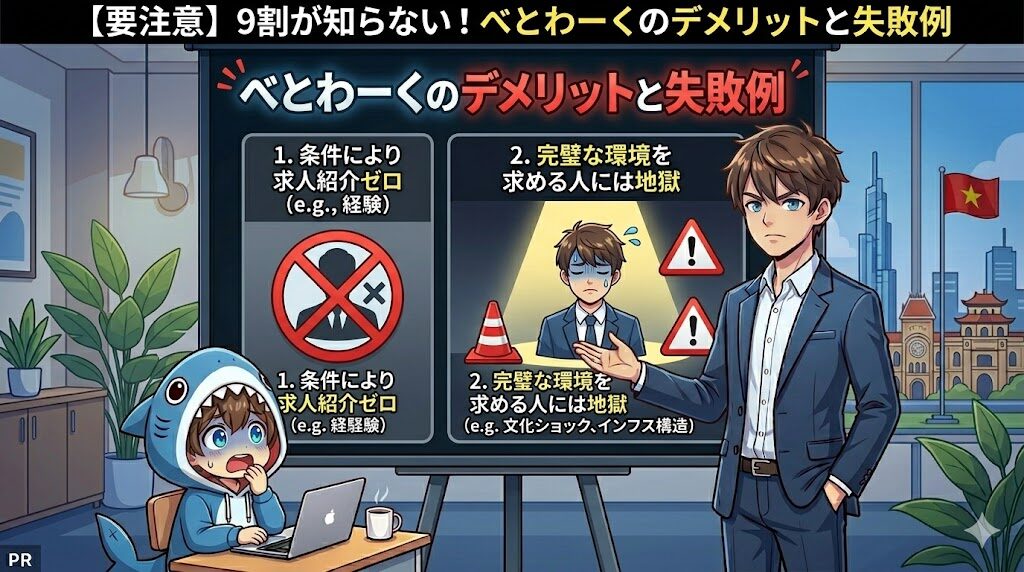 【要注意】9割が知らない！べとわーくのデメリットと失敗例