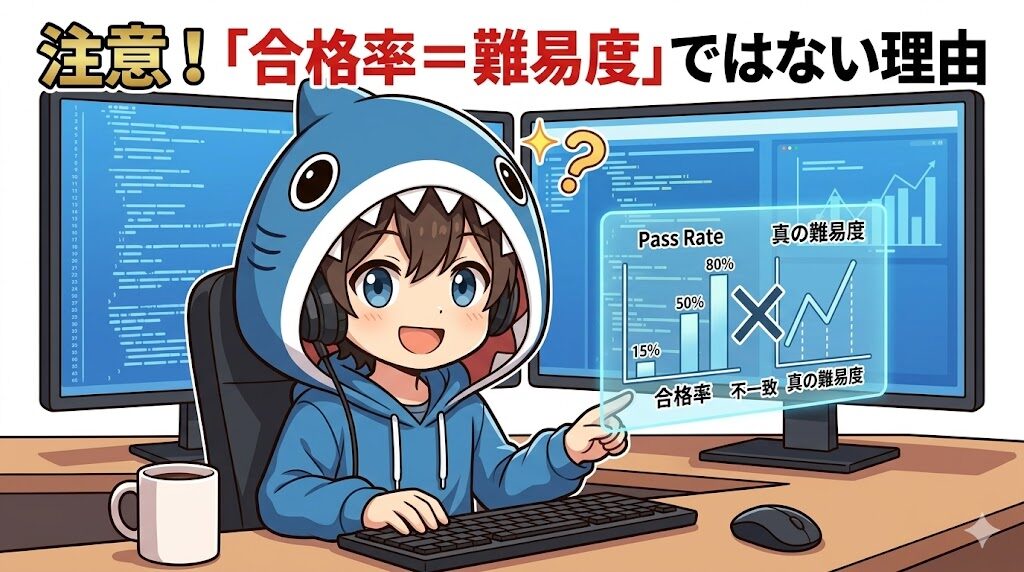 注意！「合格率＝難易度」ではない理由
