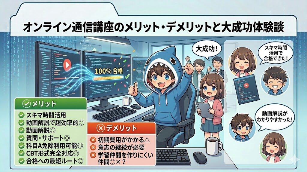 オンライン通信講座のメリット・デメリットと大成功体験談