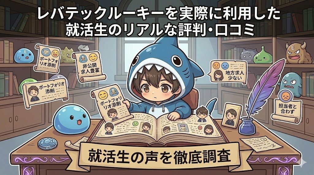 レバテックルーキーを実際に利用した就活生のリアルな評判・口コミ