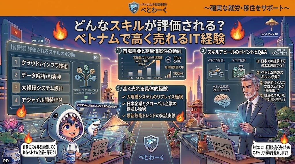 どんなスキルが評価される？ベトナムで高く売れるIT経験