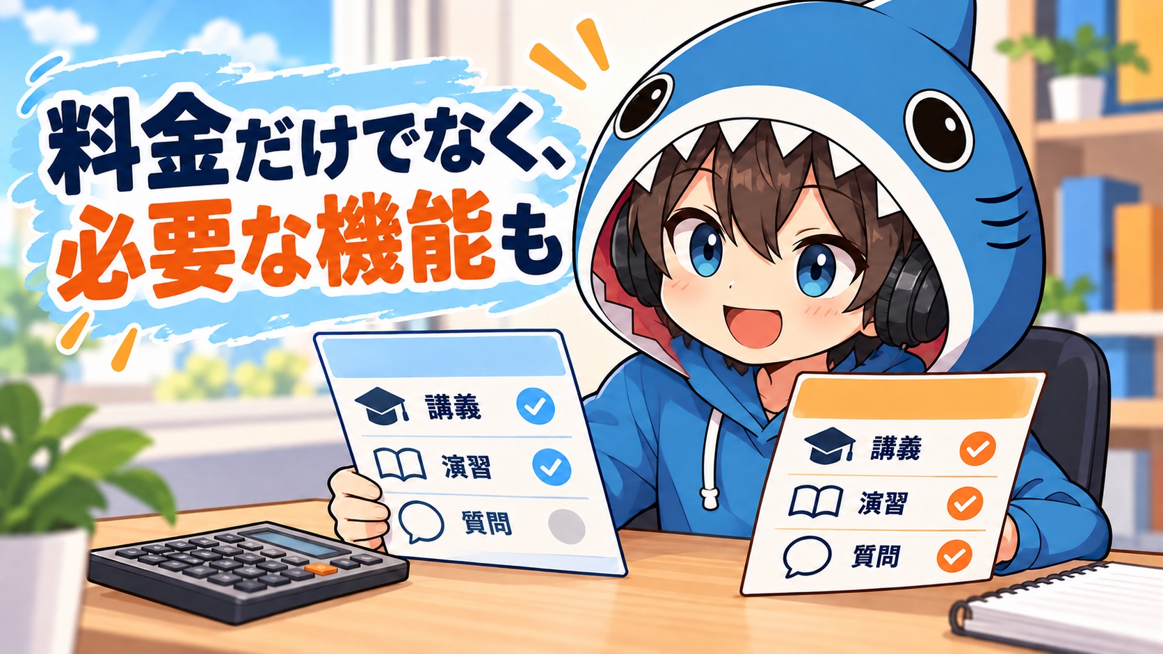 追加で学びたい分野と必要な費用を比較するさめじん